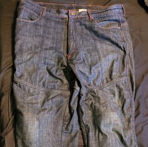Rhok denim motorcycle armored pants with aramid lining